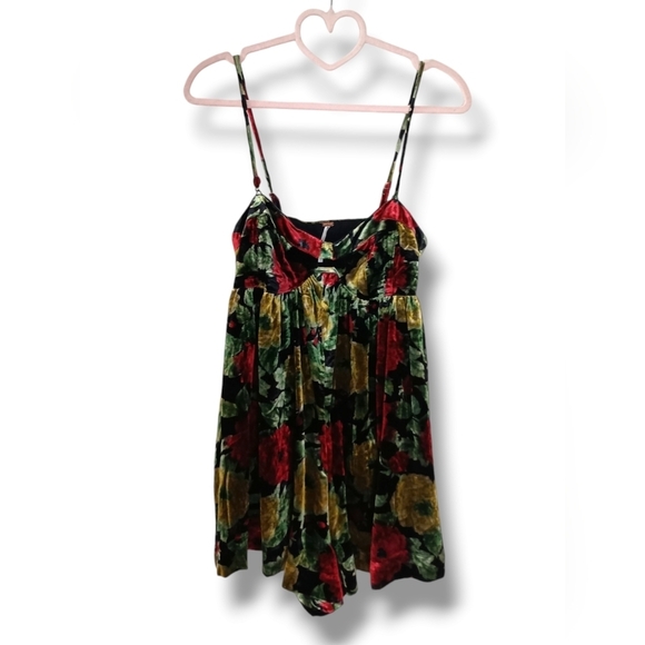 NWOT Free People Luna Velvet Romper ❤️ Size Small ❤️ $128 - Picture 6 of 9